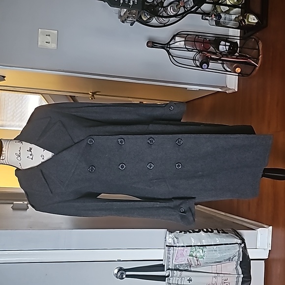 dELiA*s Jackets & Blazers - Delia's Charcoal Gray Trench Peacoat